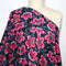Artlux ~ 'Peony Pop - Pink & Black' Luxury Cotton Lawn ~ Made in Italy